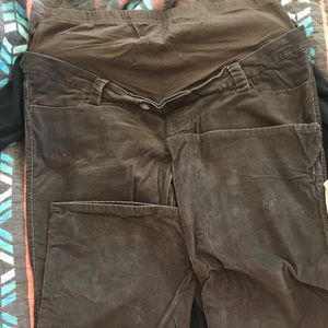 Old navy maternity brown corduroy pants